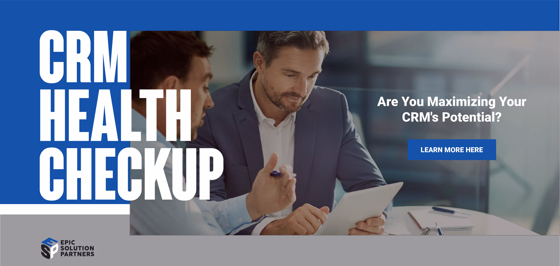 Banner for CRM Health Check