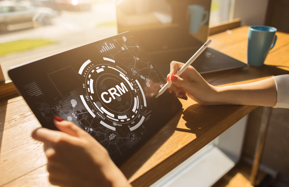 CRM. Customer relationship management concept.